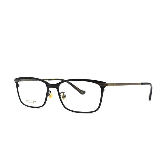 NEW GUCCI GG1030OJ 001 BLACK GOLD TITANIUM EYEGLASSES FRAME - Picture 2 of 16